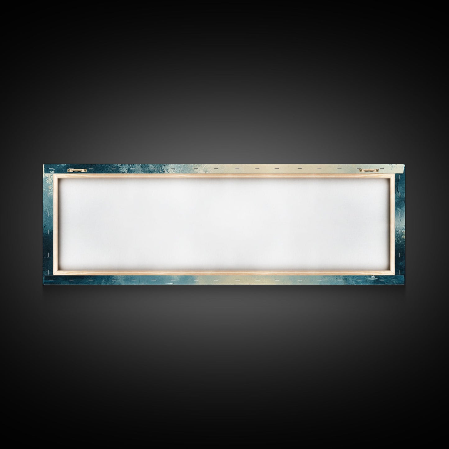 Misty Lake Canvas Print Serene Nature Wall Art, Neutral Forest Landscape, Soft Blue Wall Decor, Minimalist Bedroom Artwork