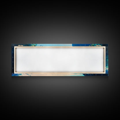 Hidden Beach Cove Canvas Print Tropical Landscape Wall Art Coastal Nature Decor Living Room Office Relaxing Ocean Gift