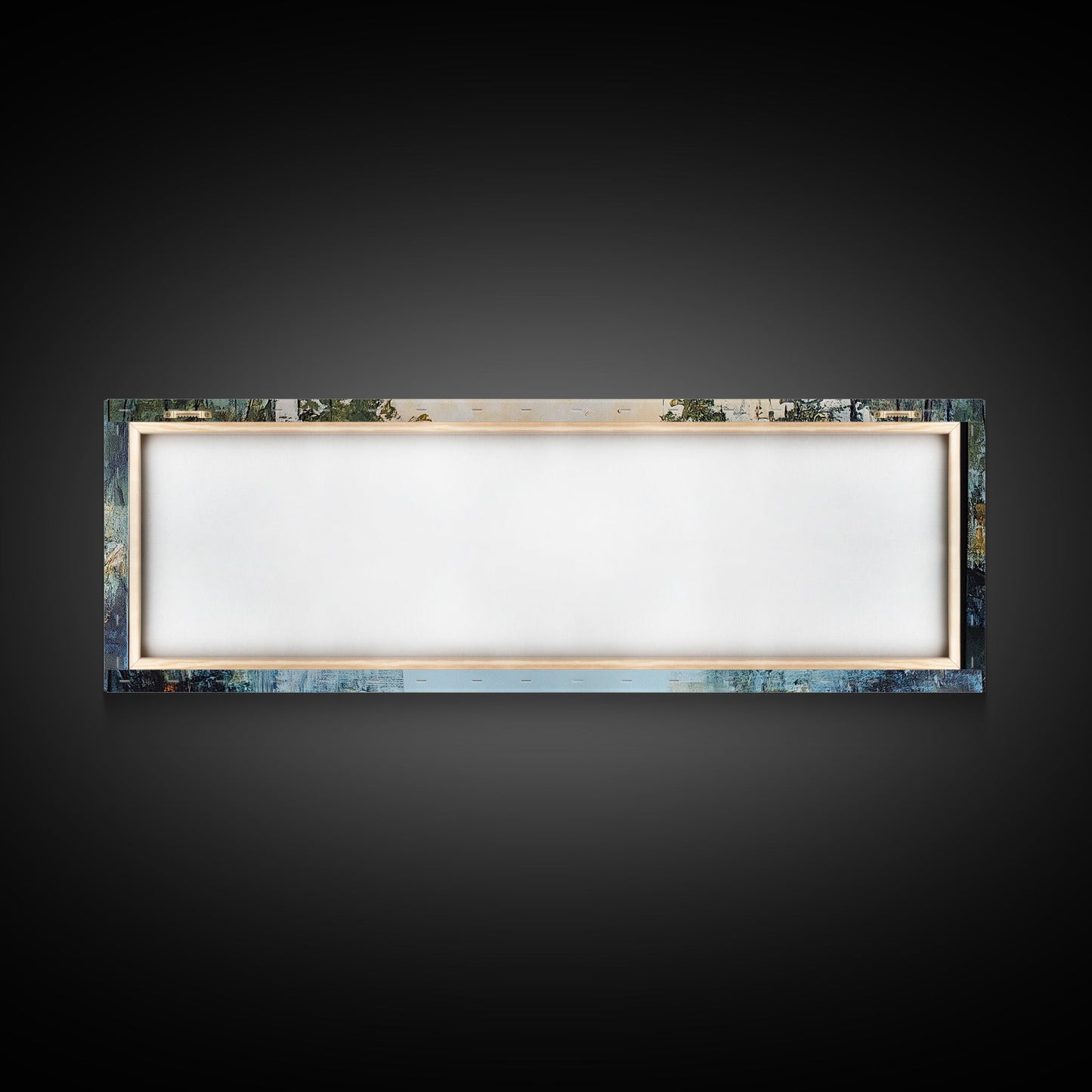 Tranquil River Framed Canvas Print Nature Landscape Art Rustic Cabin Decor Serene Waterfall Painting Lodge Wall Art Autumn Forest Scene