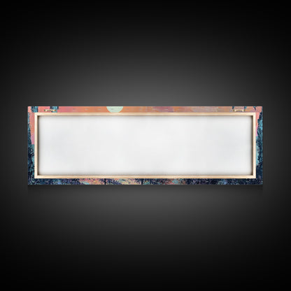 Tuscany Vineyard Painting Sunset Landscape Wall Art Rustic Countryside Decor Warm Autumn Aesthetic Dining Room