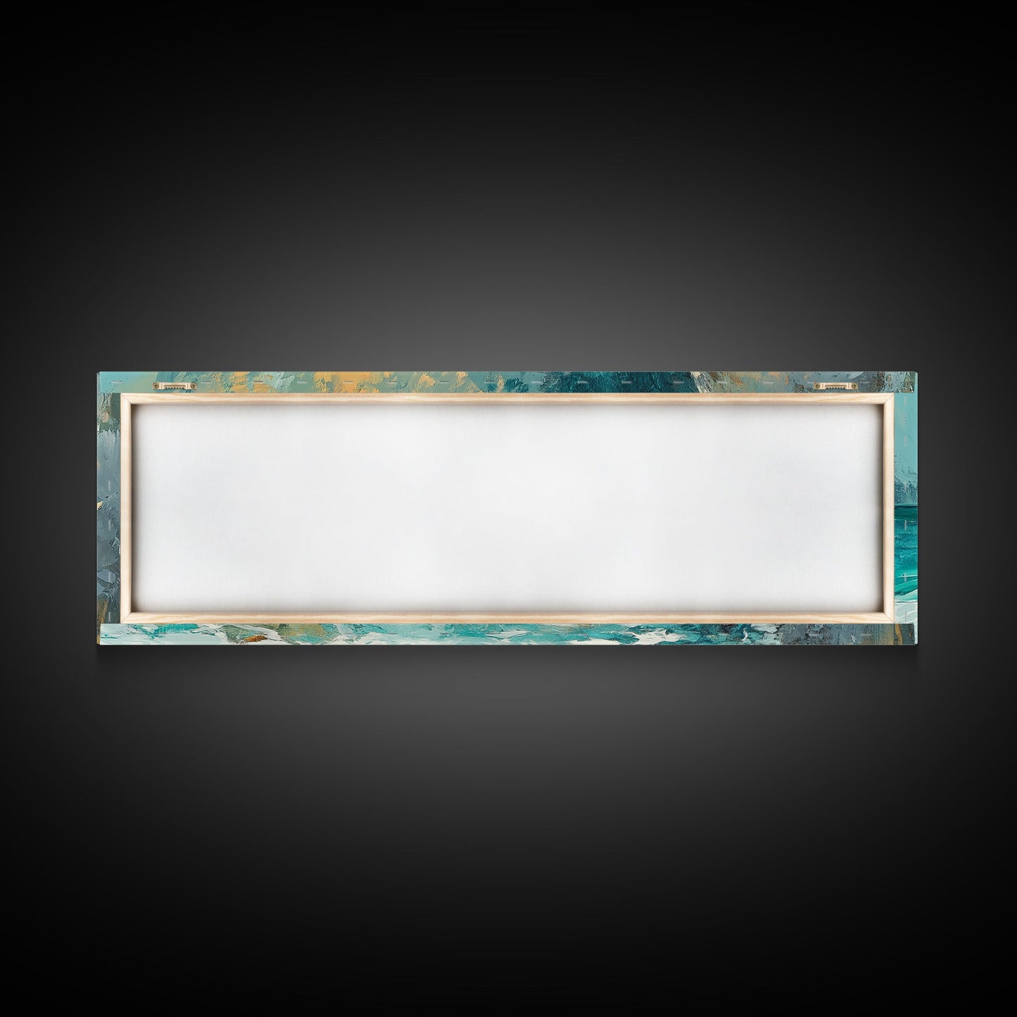 Ocean Cliffside Painting Coastal Rocky Beach Wall Art Dramatic Seascape Artwork Nautical Home Decor Dining Room