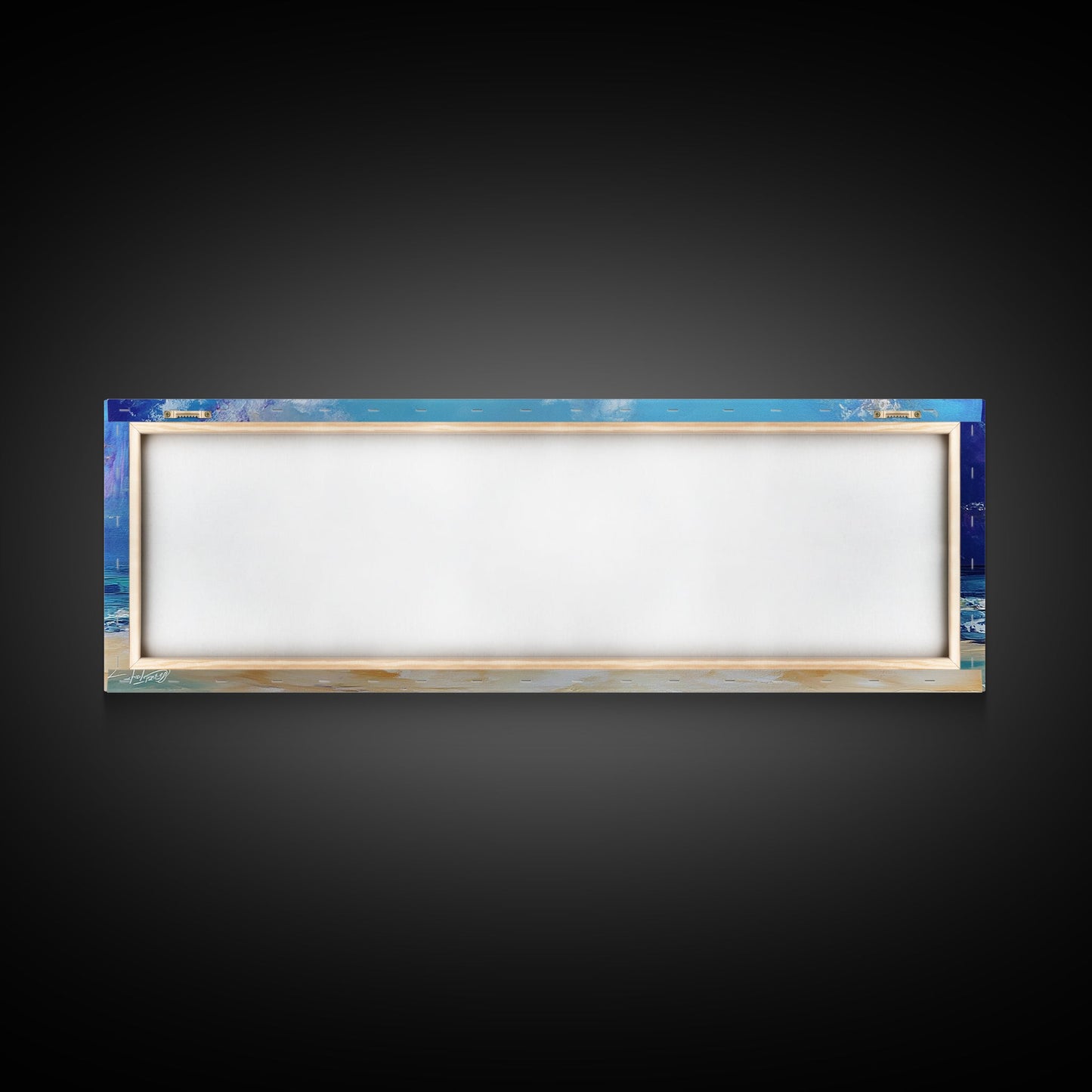 Fantasy Sandcastle Seascape Framed Canvas Print, Beach House Wall Art, Nautical Painting, Whimsical Ocean Scene, Kids Room Decor