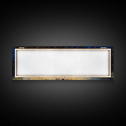 Fiery Campfire Night Canvas Print Rustic Outdoor Wall Art Cozy Bonfire Painting Autumn Cabin Decor Warm Wilderness Gift