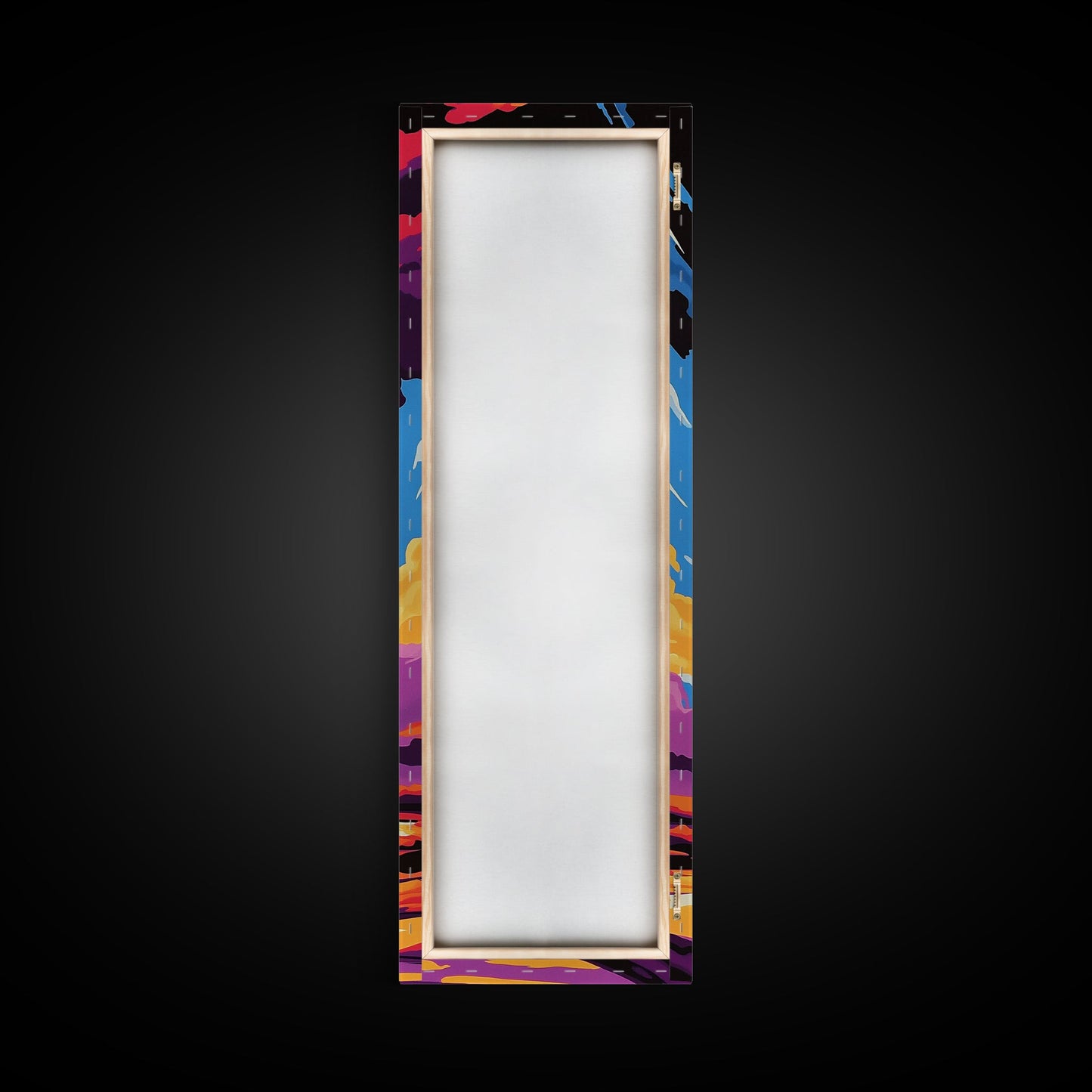 Geyser Eruption, Vibrant Nature, Framed Canvas Print, Yellowstone Art, National Park Decor, Outdoor Adventure, Living Room Wall Art