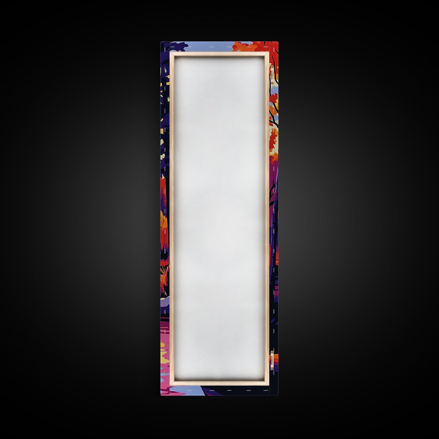 Autumn River, Forest Wall Art, Cozy Fall Decor, Nature Canvas Print, Cabin Home Art, Rustic Living Room Decor, Landscape Art