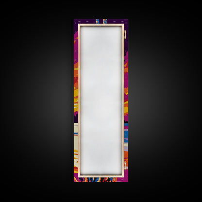 Schaukelseil, maritime Wandkunst, Sonnenuntergangs-Leinwanddruck, Küstenhaus-Dekoration, Strandhauskunst, Wohnzimmerkunst, Boho-Ästhetik