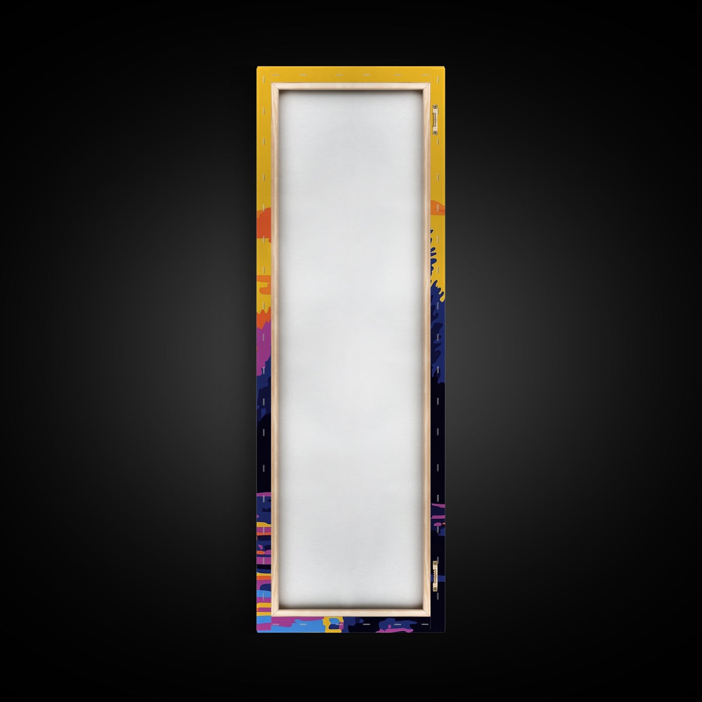 Jumping Fish, Bass Fishing Art, Vibrant Lake Scene, Bold Outdoor Wall Decor, Cabin Aesthetic, Nature Lover Gift, Framed Canvas Print