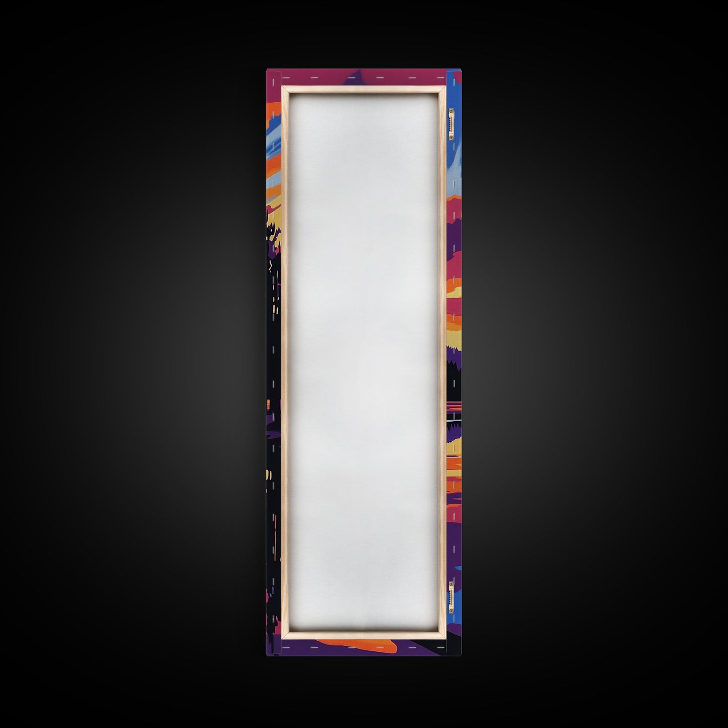 Sunrise Over Water, Majestic Landscape, Coastal Retreat, Relaxing Wall Art, Sunset Lover Gift, Framed Canvas Print, Bohemian Decor