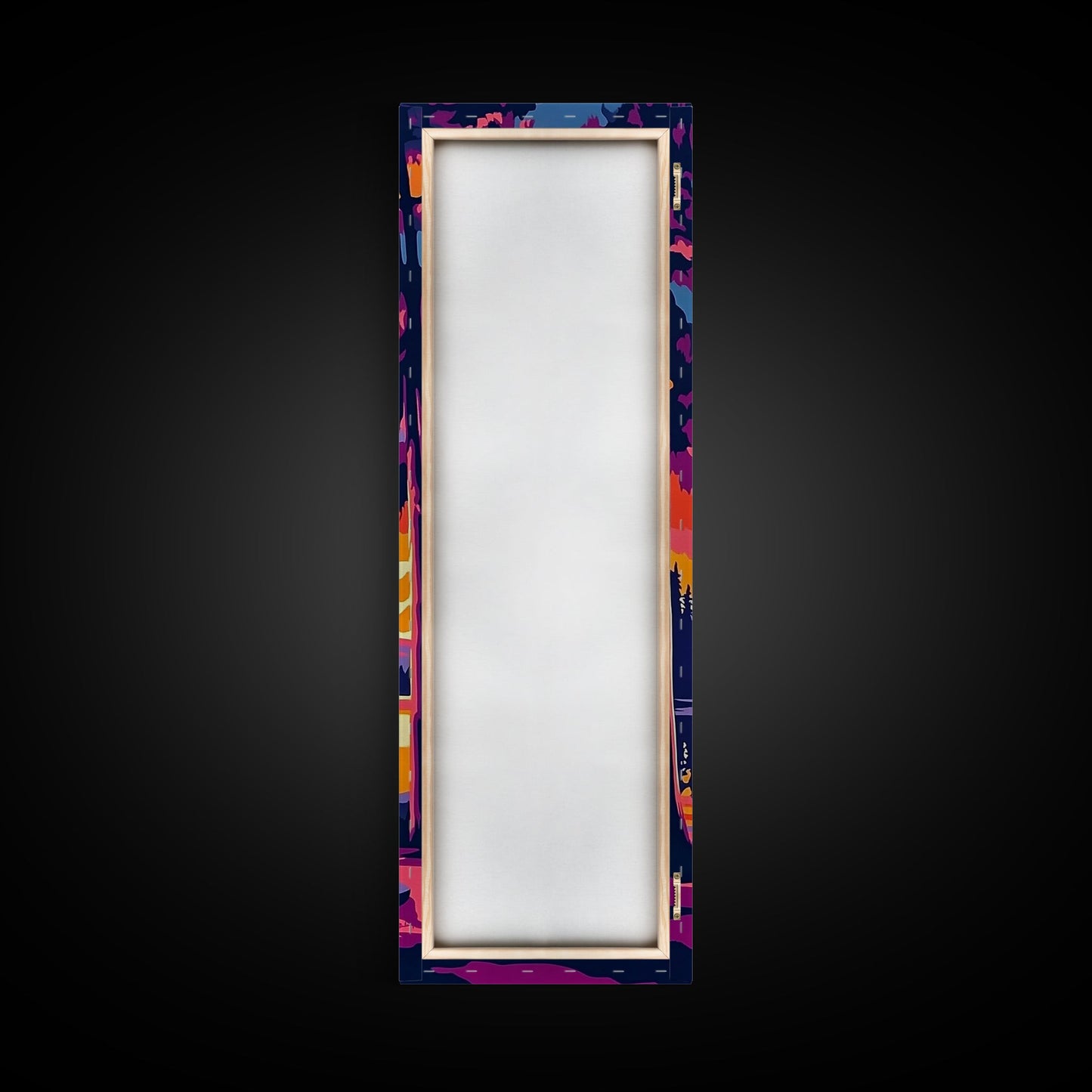 Campfire Glow, Sunset Painting, Fall Wall Art, Framed Canvas Print, Cabin Decor, Living Room Art, Outdoor Adventure Print, Nature Art