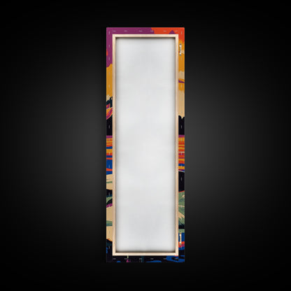 Water Lily, Serene Lake, Nature Art, Framed Canvas Print, Zen Home Decor, Peaceful Wall Art, Meditation Room Print, Botanical Painting