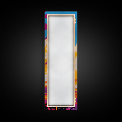 Sonnenuntergang mit dem Turmhammer, gerahmter Leinwanddruck, Fantasiekunstwerk, ausdrucksstarke abstrakte Dekoration, eindrucksvoller Wohnakzent, einzigartige Wandkunst, Geschenkidee