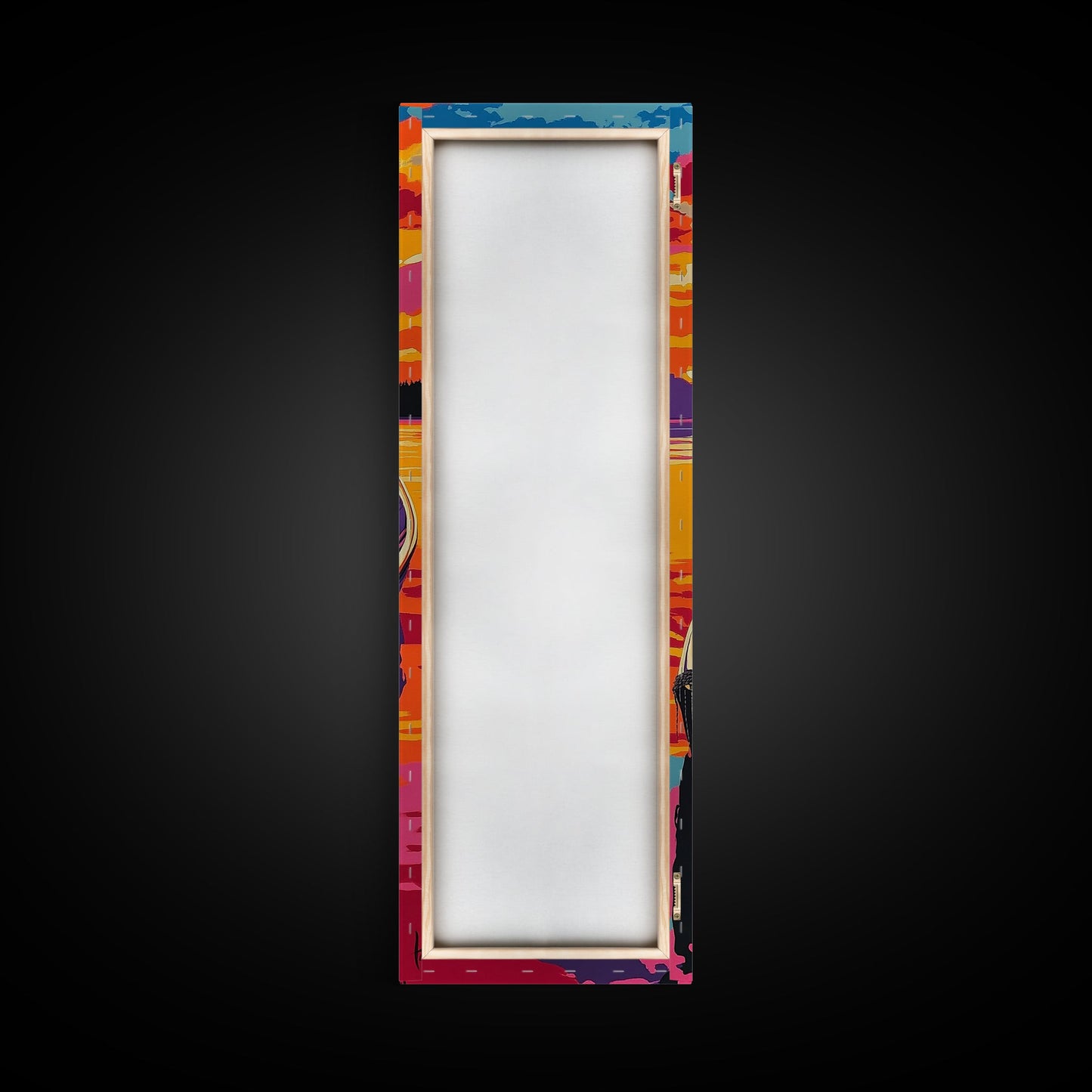 Mountain View, Abstract Wall Art, Sunset Canvas Print, Fall Home Decor, Modern Landscape Painting, Living Room Wall Art