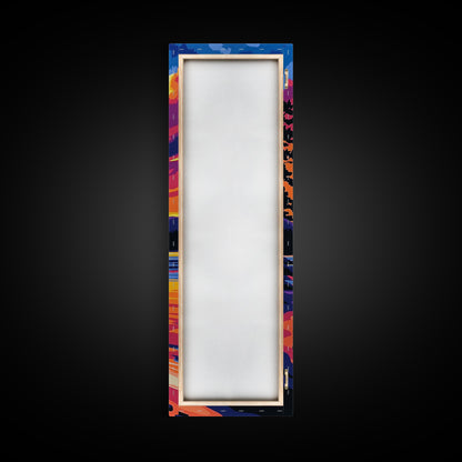 Pine Reflection, Forest Lake, Nature Art, Framed Canvas Print, Serene Landscape, Rustic Wall Art, Cabin Decor, Cozy Retreat