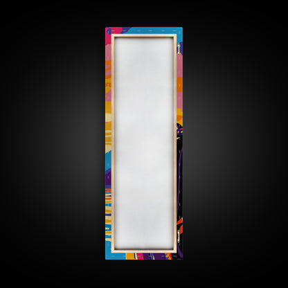 Deep Sea Diver, Adventure Art, Vibrant Ocean Exploration, Canvas Print, Nautical Wall Decor, Coastal Home Art, Unique Gift Idea