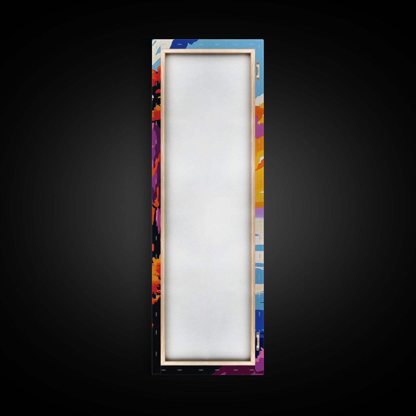 Cliffside View, Ocean Sunset, Dramatic Landscape, Vibrant Horizon, Canvas Print, Nature Wall Art, Modern Decor, Living Room Artwork