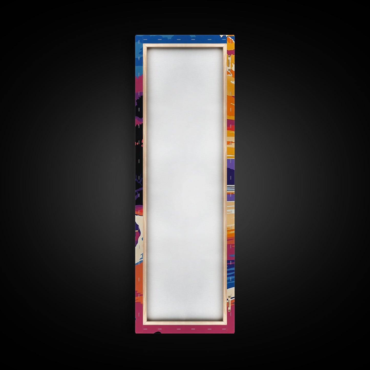 Sunset Beach, Ocean Wall Art, Coastal Decor, Framed Canvas Print, Vibrant Seascape, Modern Home Decor, Living Room Art, Boho Print