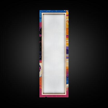 Sunset Beach, Ocean Wall Art, Coastal Decor, Framed Canvas Print, Vibrant Seascape, Modern Home Decor, Living Room Art, Boho Print