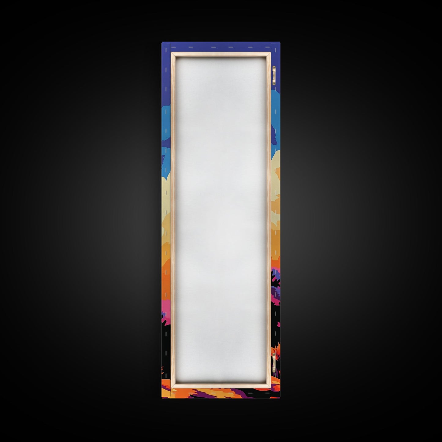 Cactus Bloom, Desert Sunset, Vibrant Nature, Botanical Art, Canvas Print, Boho Wall Art, Bedroom Decor, Living Room Artwork, Gift