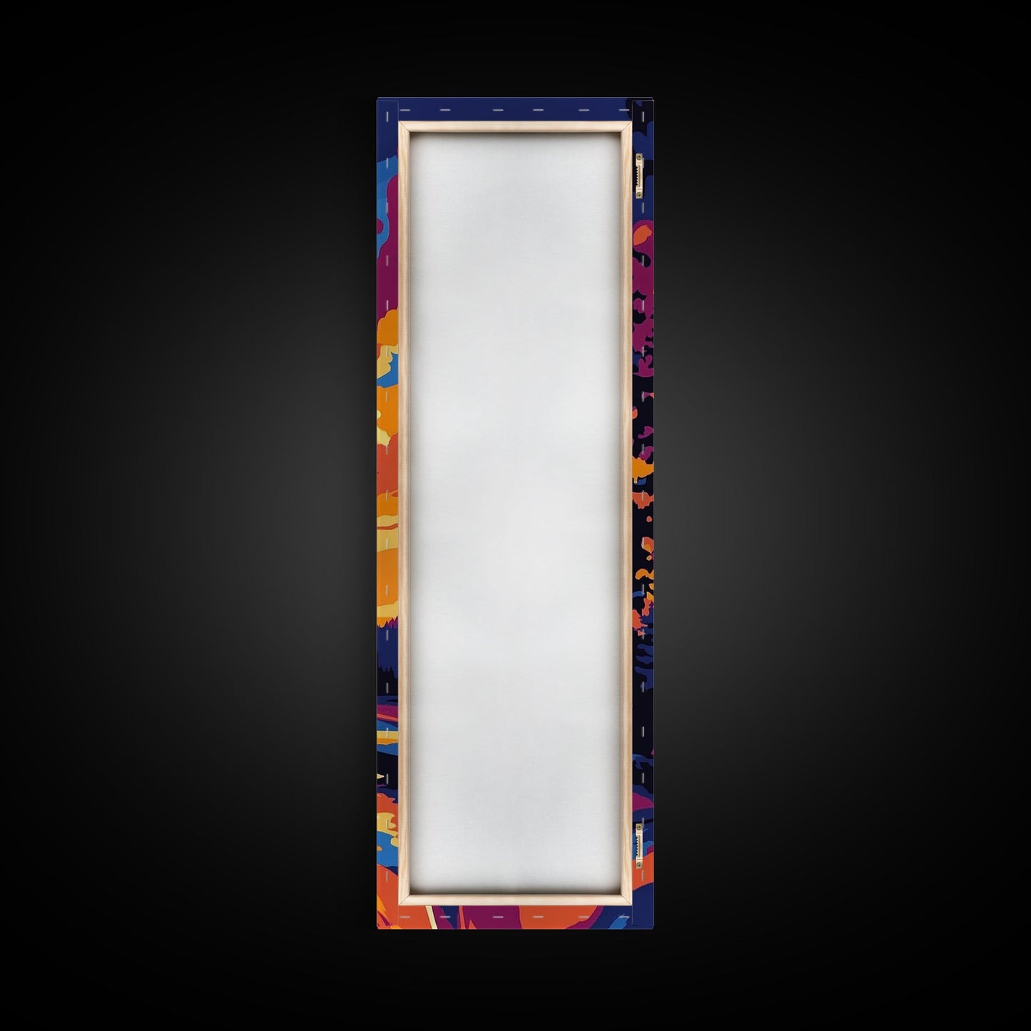 Roadside Sign, Sunset Highway Art, Scenic Landscape Painting, Rustic Wall Decor, Adventure Art, Living Room Wall Art, Canvas Print