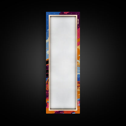 Wagenrad, rustikale Westernkunst, Bauernhausdeko, Ästhetik des Alten Westens, Wanddeko für Zuhause, Kunst fürs Wohnzimmer im Landhausstil, gerahmter Leinwanddruck