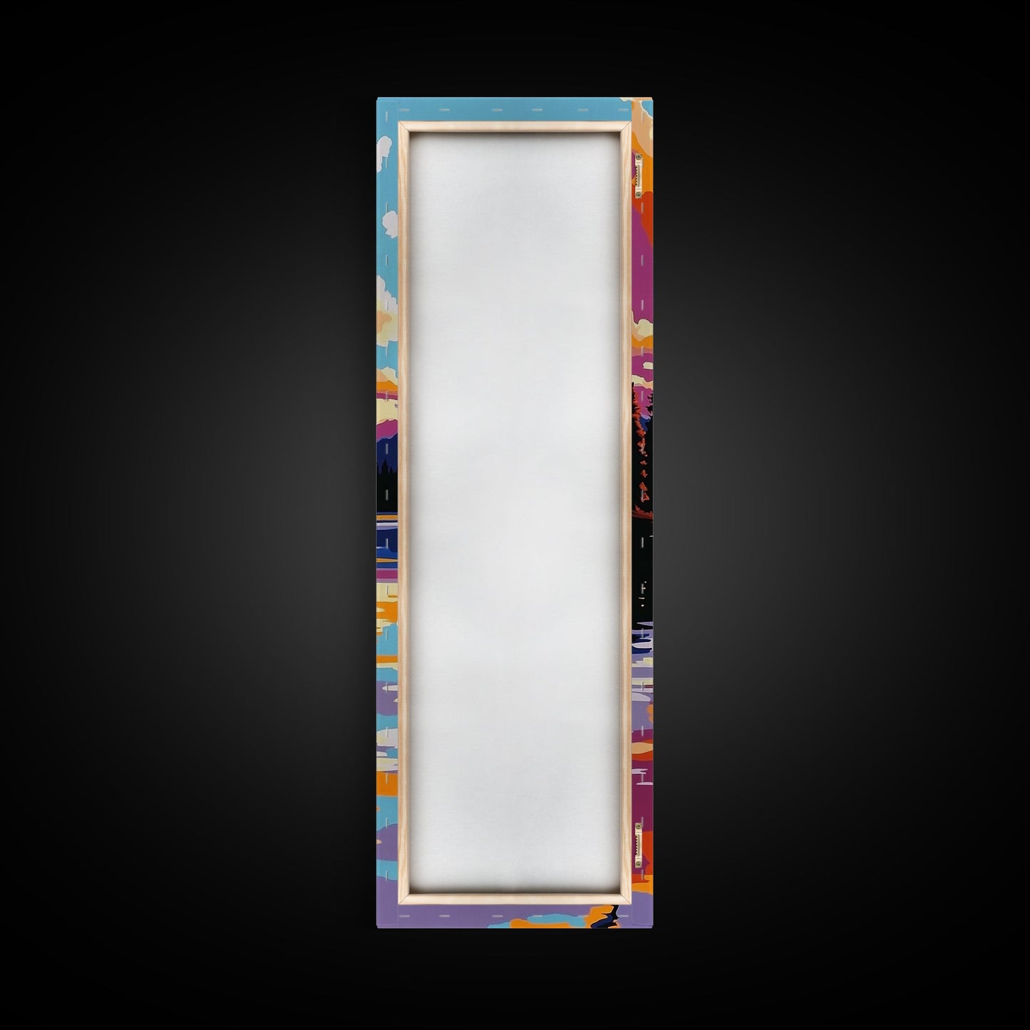 Canoe Reflection, Lake Serenity, Framed Canvas Print, Rustic Cabin Decor, Fall Adventure Art, Wall Hanging, Outdoor Enthusiast Gift