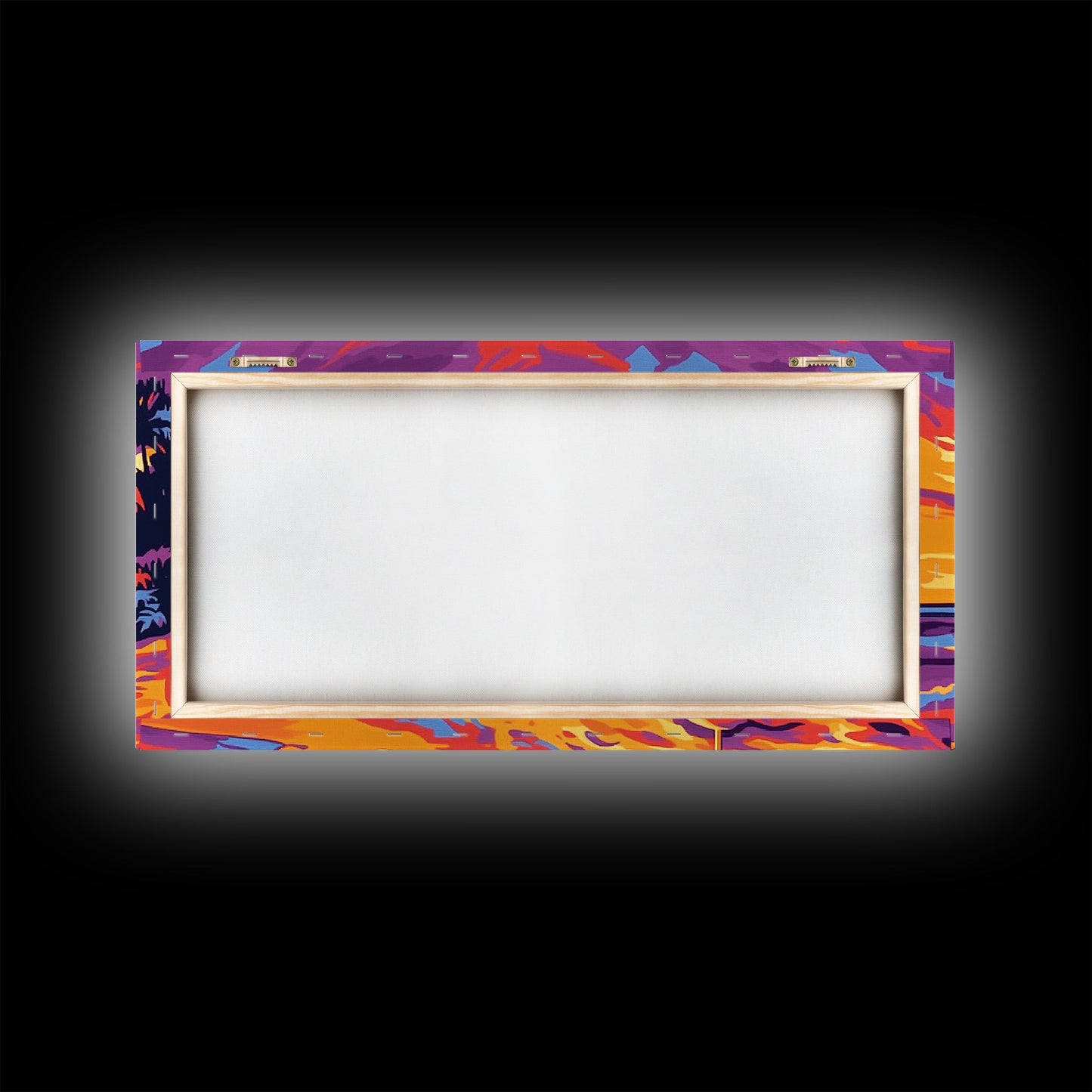 Beach Umbrella, Coastal Sunset Art, Vibrant Ocean Scene, Warm Tropical Decor, Beach Print, Canvas Print, Bedroom Wall Art, Lounge Art