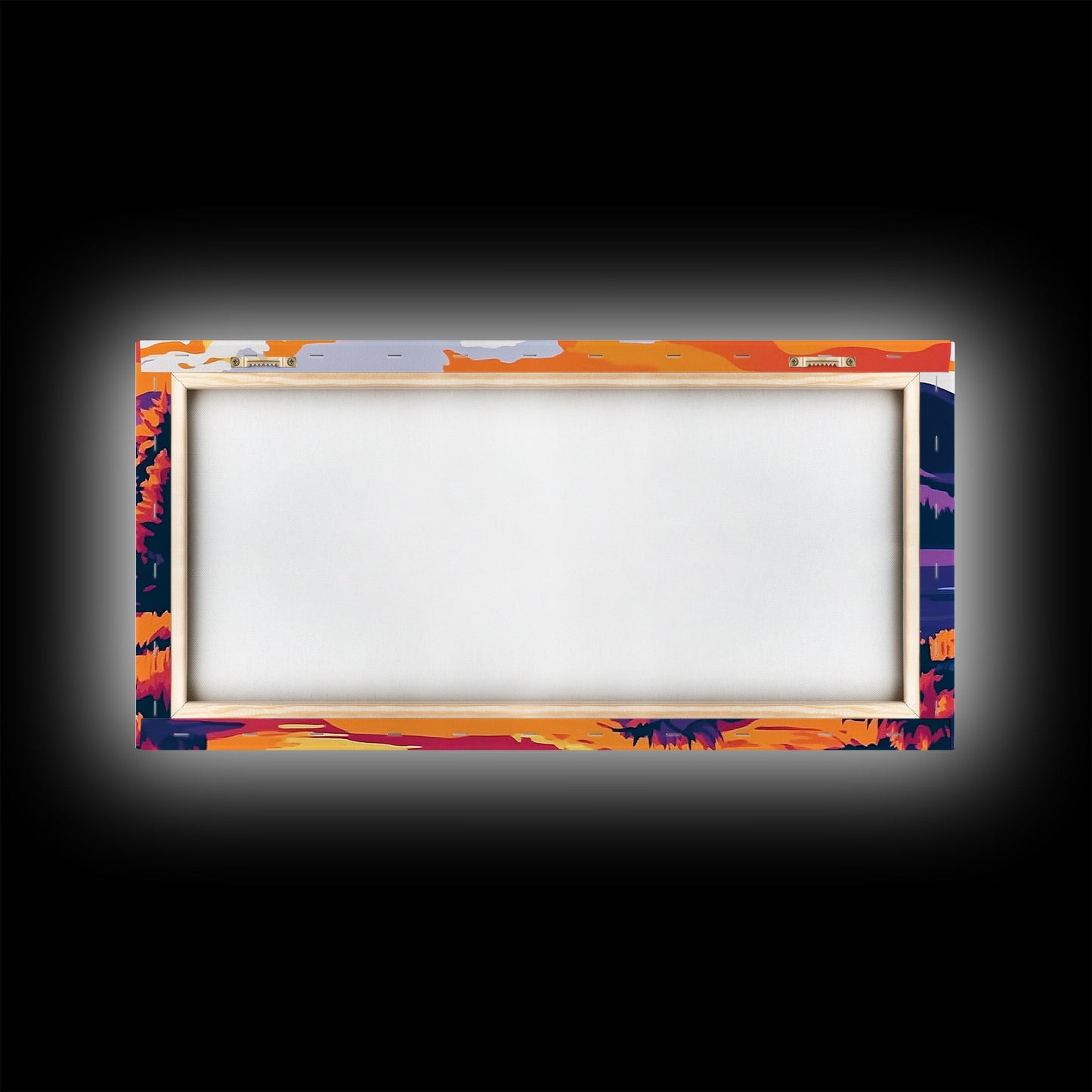 Mountain Lake, Sunset Wall Art, Nature Scene, Vibrant Colors, Rustic Decor, Modern Wilderness, Living Room, Canvas Print