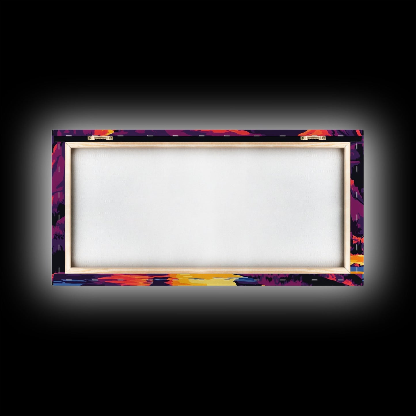 Canyon View, River Sunset, Majestic Landscape, Southwest Decor, Warm Tones, Nature Escape, Living Room or Office, Framed Canvas Print