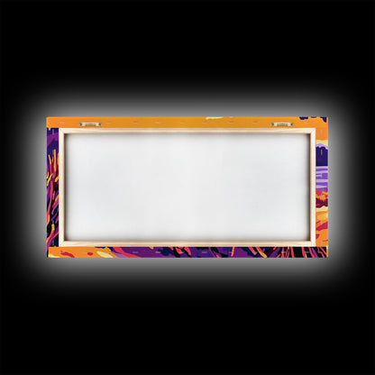 Coastal Shells, Ocean Decor, Beach Art, Vibrant Seascape, Framed Canvas Print, Nautical Home Decor, Living Room Wall Art, Gift Idea