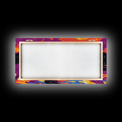 Whiskey Bottle, Sunset Reflection, Framed Canvas Print, Rustic Bar Art, Dramatic Home Art, Vibrant Wall Decor, Dining Room Wall Art