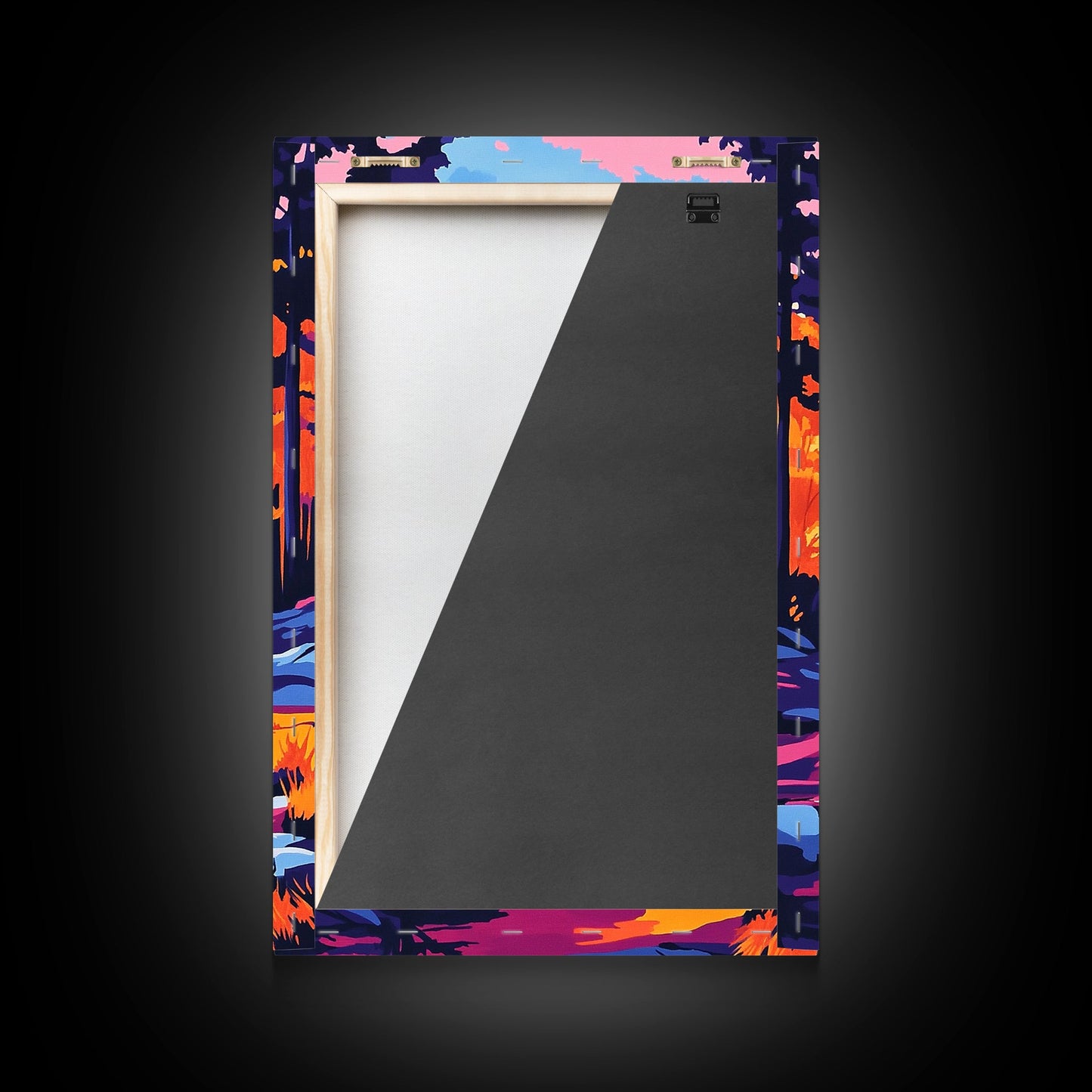 Autumn Forest, Golden Trees, Reflections On Water, Fall Landscape, Canvas Print, Cozy Home Decor, Warm Tones, Seasonal Wall Art