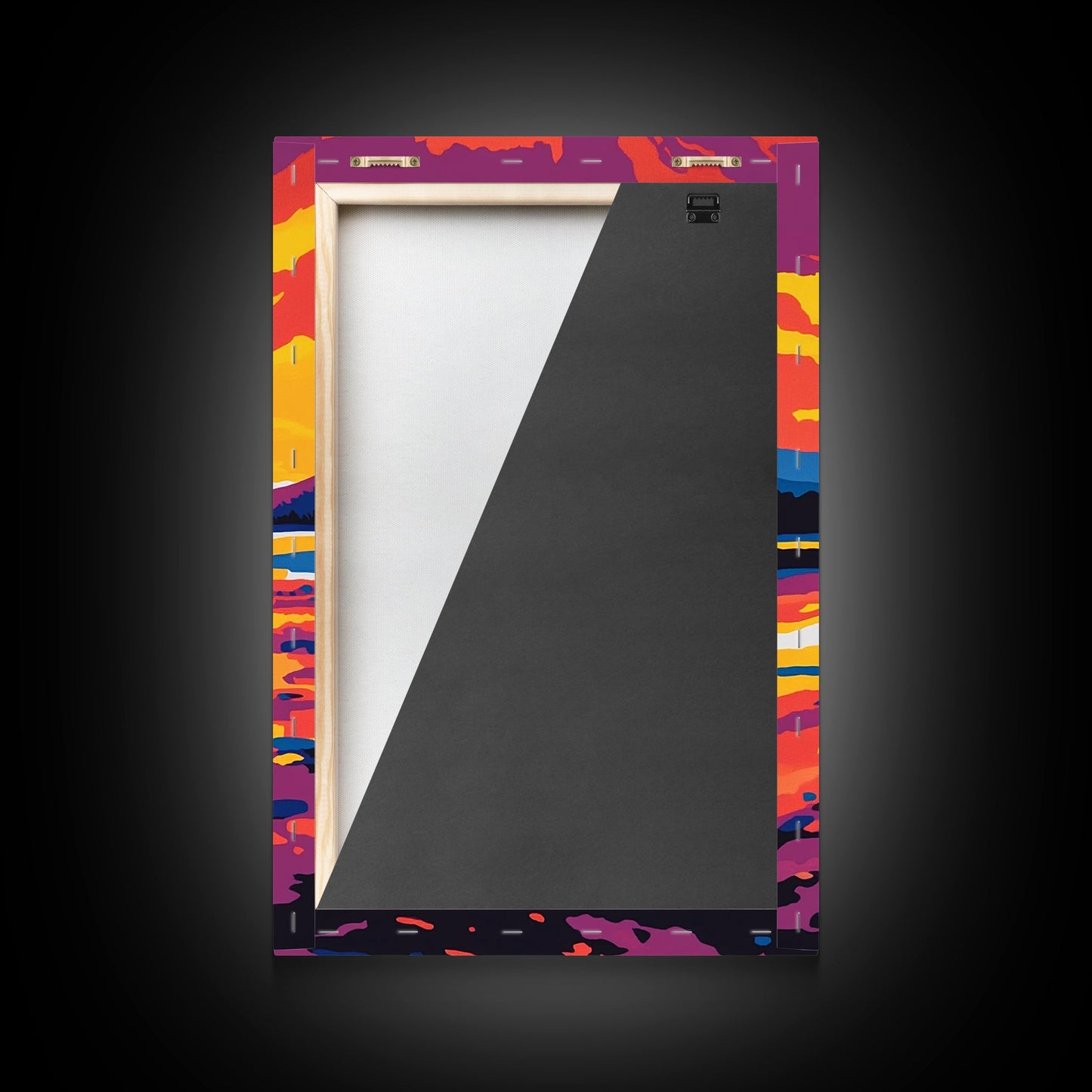 Surreal Loop, Dreamy Sunset, Fantasy Art, Abstract Landscape, Canvas Print, Unique Home Decor, Statement Wall Art, Modern