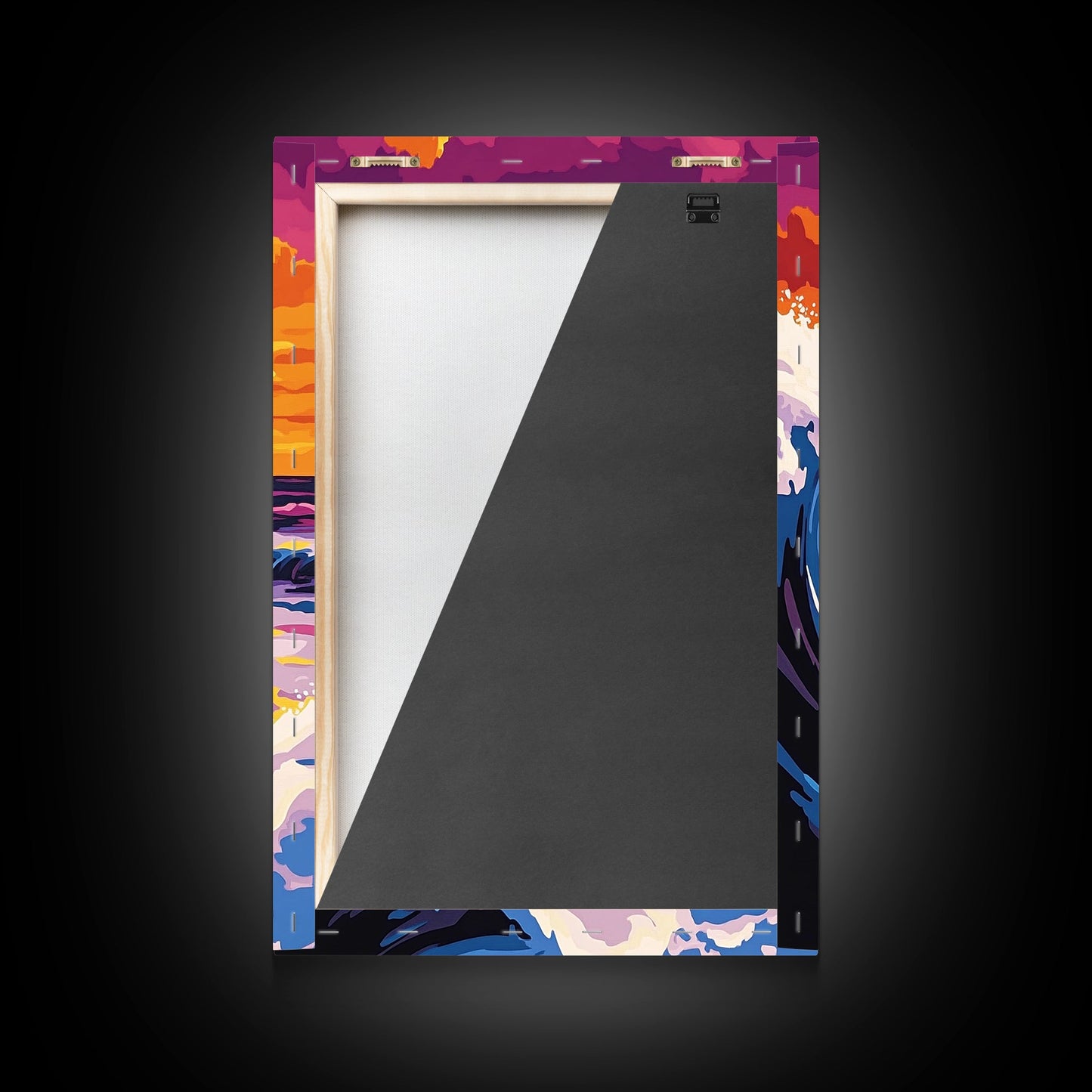 Ocean Wave, Surf Art, Coastal Canvas, Vibrant Seascape, Beach House Decor, Large Canvas Print, Modern Beach Wall Art