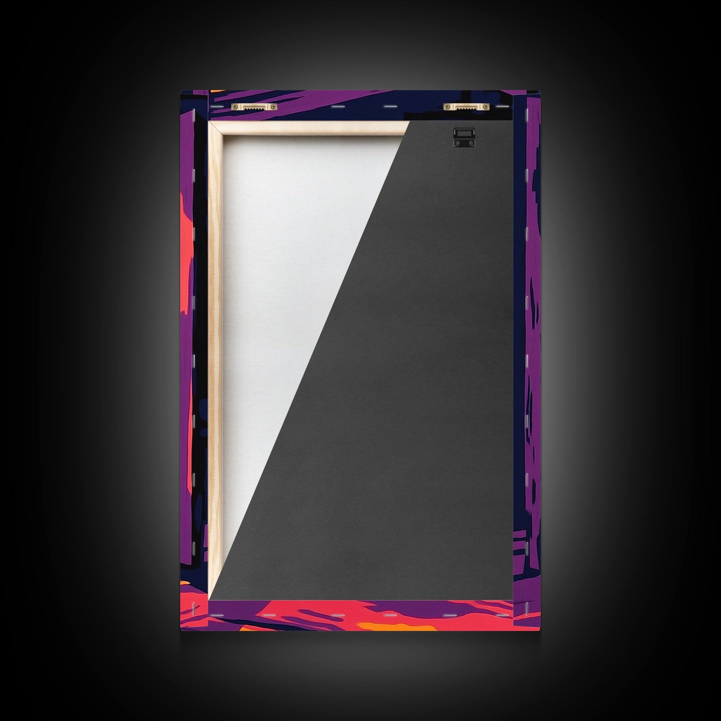 Offene Tür, Sonnenuntergangsmotiv, Gemälde mit warmem Licht, Einladende Wohndekoration, Inspirierende Wandkunst, Gemütliche Inneneinrichtung, Gerahmter Leinwanddruck