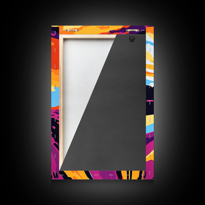 Desert Road, Sunset, Adventure, Canvas Print, Southwest Landscape, Travel Wall Art, Wanderlust Decor, Road Trip, Boho Home Style