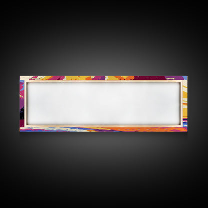 Ocean Wave, Beach Canvas Print, Vibrant Coastal Art, Tropical Wall Art, Framed Canvas Print, Surfing Decor, Colorful Seascape Painting