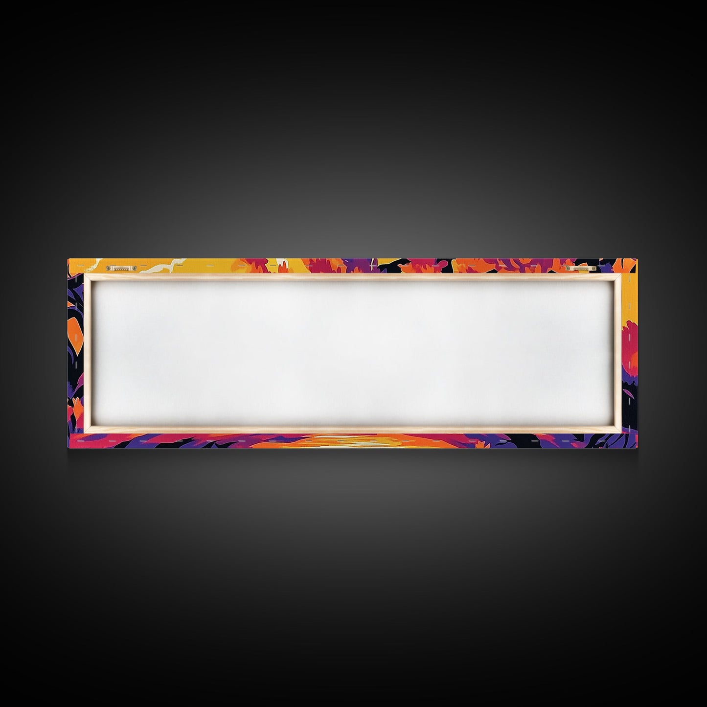 Autumn Tree, Sunset Landscape, Framed Canvas Print, Vibrant Wall Art, Fall Home Decor, Boho Art, Living Room Artwork, Nature Painting