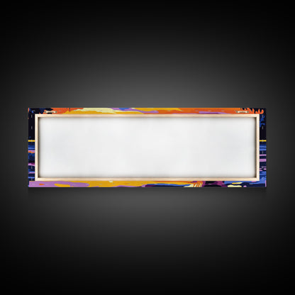 Otter Painting, Wildlife Wall Art, Nature Print, Framed Canvas Print, Rustic Home Decor, Colorful Animal Art, Boho Art, Fall Vibes