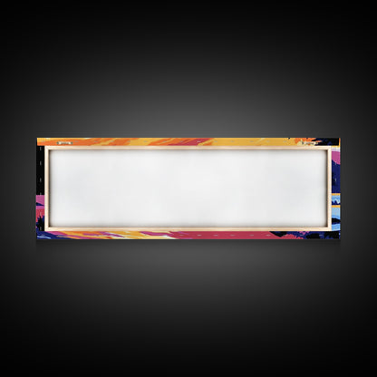 Ocean Waves, Beach Sunset, Coastal Serenity, Seaside Home Decor, Canvas Print, Relaxing Living Room Wall Art, Vibrant Nature Art