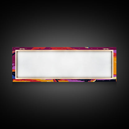 Starfish Sunset, Nautical Wall Art, Coastal Beach Decor, Ocean Scene, Canvas Print, Bold Colors, Seaside Living Room, Summer Vibes