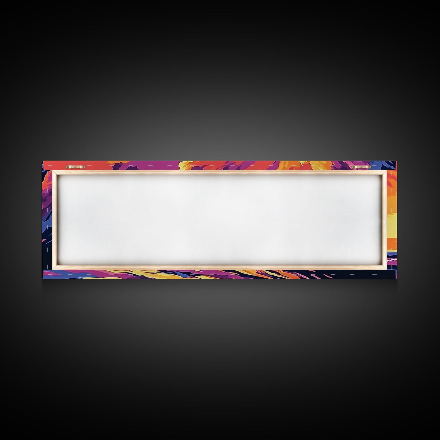 Fiery Wave, Ocean Surf Print, Beach Wall Art, Coastal Sunset, Canvas Print, Vibrant Seascape, Nautical Decor, Surfer Gift, Office Art