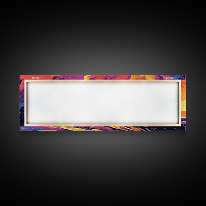 Fiery Wave, Ocean Surf Print, Beach Wall Art, Coastal Sunset, Canvas Print, Vibrant Seascape, Nautical Decor, Surfer Gift, Office Art