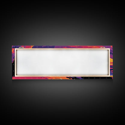 Beach Sunset, Tropical Wall Art, Coastal Landscape, Ocean View, Canvas Print, Bold Colors, Serene Living Room Decor, Summer Escape