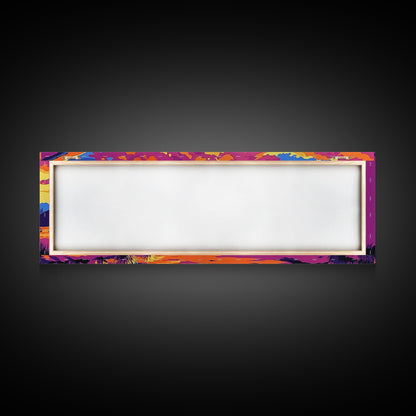 Desert House, Southwestern Art, Canvas Print, Rustic Wall Decor, Warm Tones, Vibrant Landscape, Boho Home Decor, Bedroom Wall Art