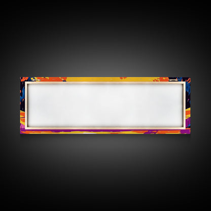 Modern Pool, Abstract Water, Canvas Print, Artistic Landscape, Sunset Glow, Vibrant Home Decor, Unique Wall Art, Office Decoration