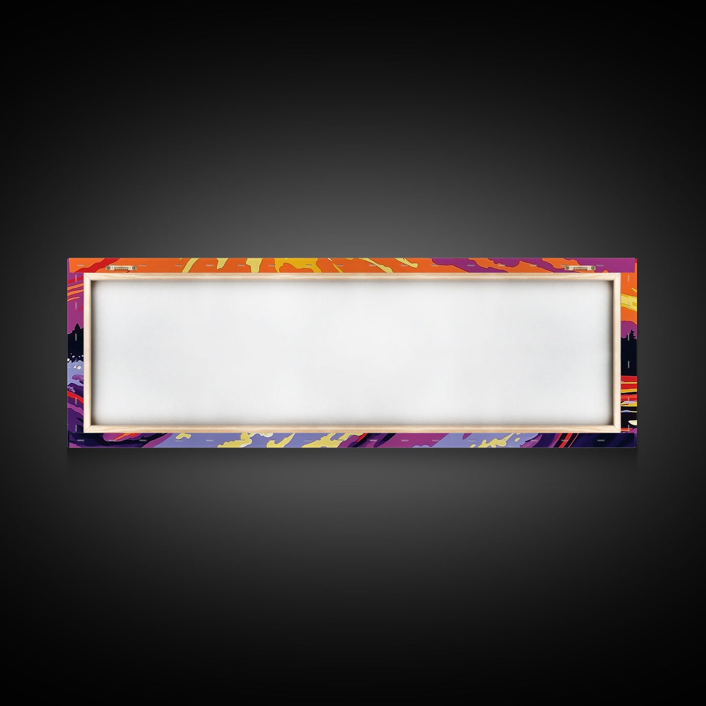 Ocean Waves, Fiery Sunset, Framed Canvas Print, Bold Seascape Art, Nature Scene, Coastal Home Decor, Modern Wall Art, Office Decor