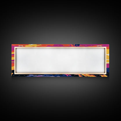 Lone Tree Art, Sonnenuntergangslandschaft, Naturwanddeko, Bergblick, Rustikale Wohnkunst, Südwest-Ästhetik, Großes Wandbild, Leinwanddruck