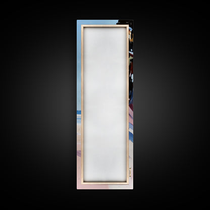 Serene Shore, Abstract, Blue, Canvas Print, Tranquil Beach Painting, Contemporary Wall Art, Bedroom Art, Coastal Home Decor