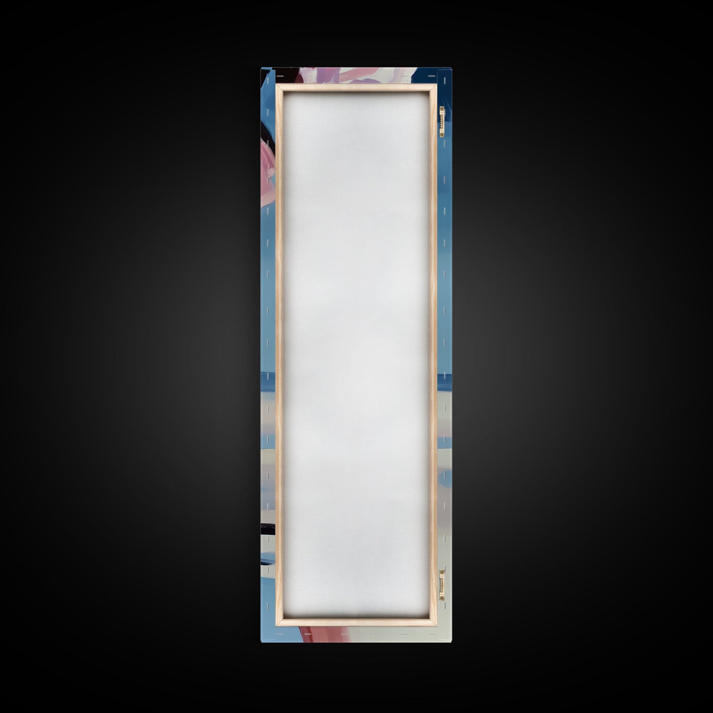 Barefoot Beach Walk, Pink Dress, Coastal Elegance, Framed Canvas Print, Summer Art, Bedroom or Entryway Decor, Relaxing Aesthetic