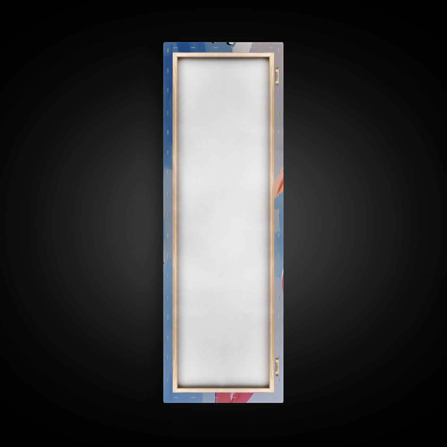 Trout Fish Art, Rustic Fishing Decor, Nature Wildlife Painting, Modern Minimalist Blue, Cabin Lodge Wall Art, Canvas Print